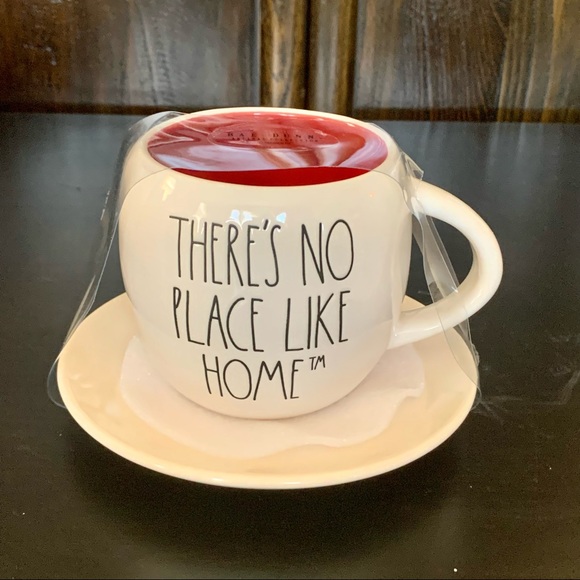 Rae Dunn THERE’S NO PLACE LIKE HOME Wizard of Oz Double Sided Mug and Saucer Set - Picture 4 of 12